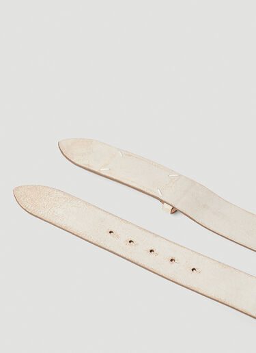 Maison Margiela Signature Stitch Belt Cream mla0151048