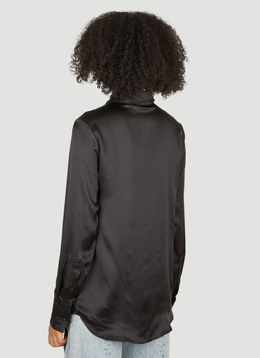 Knotted Collar Blouse Ottolinger Knotted Collar Blouse Black ott0250015