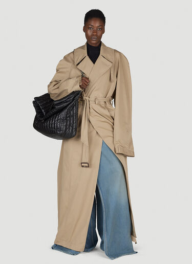 Balenciaga Deconstructed Trench Coat Beige bal0254005