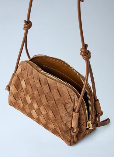 Bottega Veneta Concert Suede Pouch Brown bov0263026