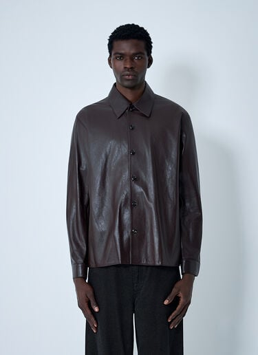 Leather Shirt Our Legacy Leather Shirt Brown our0163008