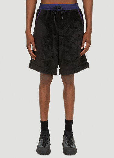 Moncler Grenoble Fuzzy Track Shorts Black mog0149008