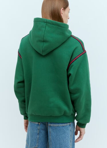 Gucci Logo Embroidery Hooded Sweatshirt Green guc0155046