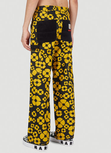 Marni x Carhartt Floral Print Pants Yellow mca0150015