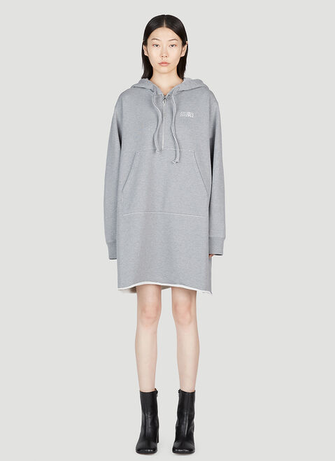 MM6 Maison Margiela Hooded Mini Dress Blue mmm0253017