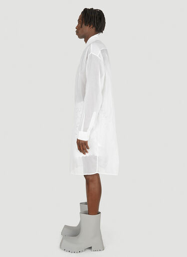 Walter Van Beirendonck Embroidered Star Long-Sleeved Shirt White wlt0148010