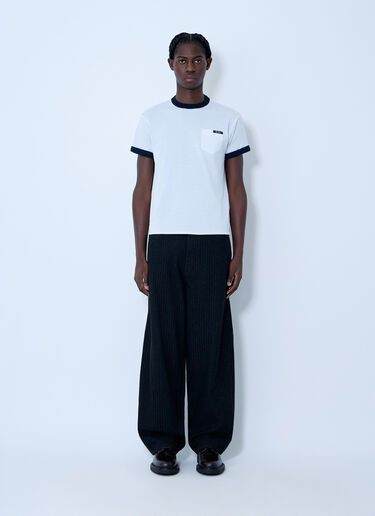 Prada Logo Motif T-Shirt Navy pra0163006