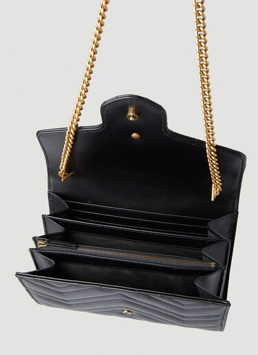 Gucci GG Marmont Quilted Mini Chain Shoulder Bag Black guc0247300