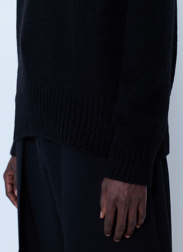 LN-CC® - The Row: Plira Cashmere Sweater - Black The Row Plira Cashmere Sweater Black row0266014