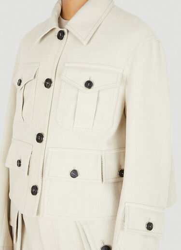 Durazzi Milano Multi Pockets Jacket Cream drz0252010