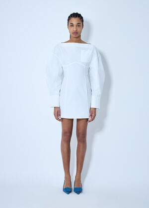 Jacquemus La Robe Chemise Casaco Dress White jac0260003