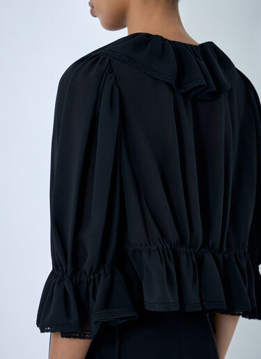 Chloé Ruffled-Detail Top Black chl0264003