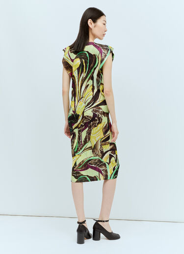 Pleats Please Issey Miyake Tardivo Pleated Midi Dress Multicolour plp0256009