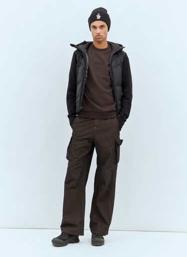 Moncler 徽标刺绣运动衫 棕色 mon0158025