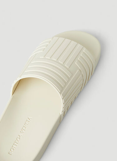 Bottega Veneta Rubber Carpet Slides Cream bov0148045