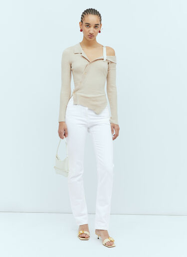 Jacquemus Le De Nimes Linon Jeans White jac0254027