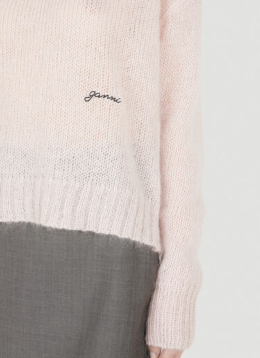 GANNI Fine Knit Sweater Pink gan0248018