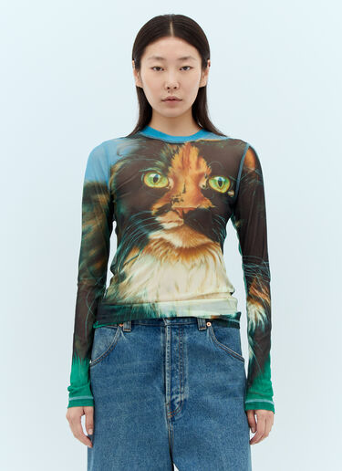 Cat Mesh Top JW Anderson Cat Mesh Top Blue jwa0257008