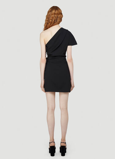 Saint Laurent One-Shoulder Dress Black sla0241010
