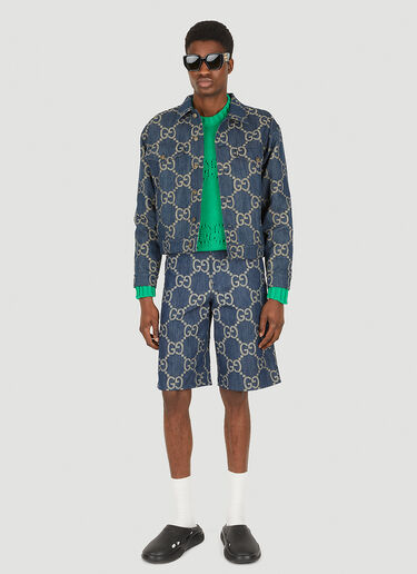 Gucci GG Denim Bermuda Shorts Blue guc0150030