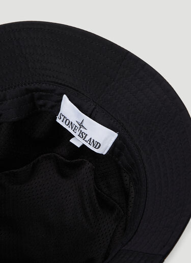 Stone Island Logo Patch Bucket Hat Black sto0154095