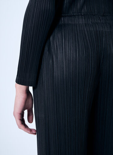 Pleats Please Issey Miyake Pleated Cropped Pants Brown plp0259011
