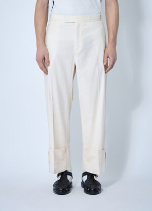 Thom Browne Logo Trim Pants Grey thb0159002