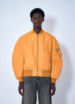 Martine Rose Bomber Jacket with Ribbed Trims Orange mtr0164006