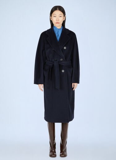Max Mara Madame 101801 Coat Blue max0242011