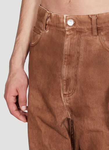 Marni Cut Hem Jeans Brown mni0150019