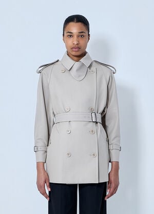 Max Mara Double-Breasted Trench Coat Beige max0264305