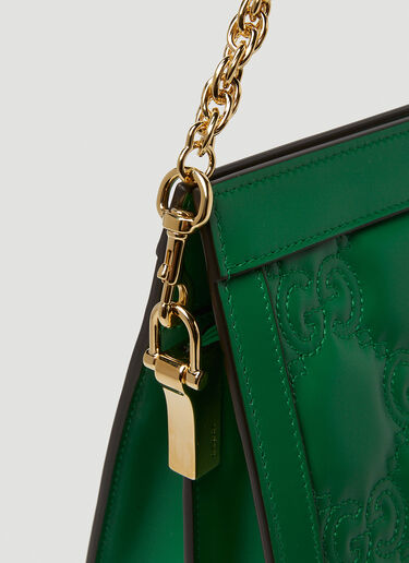 Gucci GG Matelassé Shoulder Bag Green guc0250141