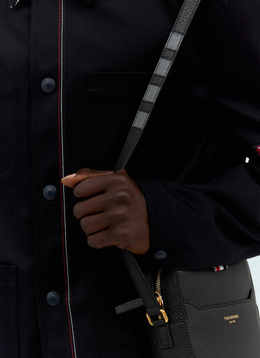 Four-Bar Vertical Camera Bag Thom Browne Four-Bar Vertical Camera Bag Black thb0157010