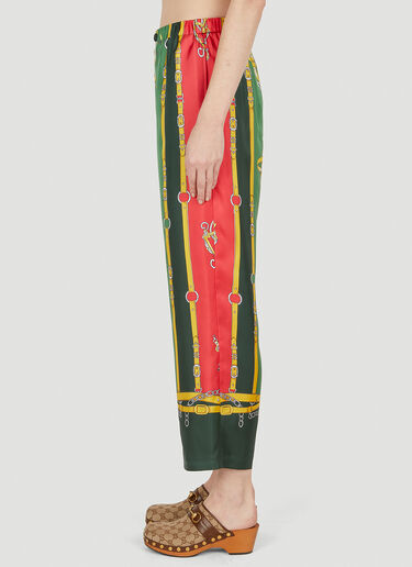 Gucci Chain Print Pants Green guc0251296