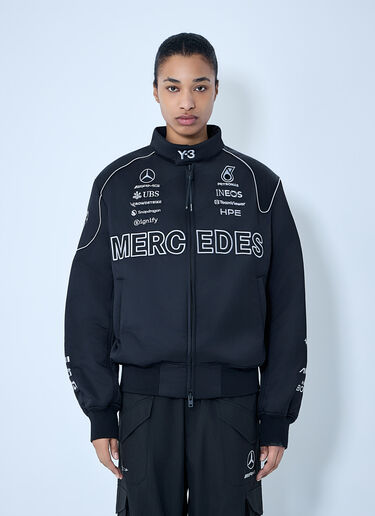 Y-3 MERCEDES Embroidered Logo Jacket Black yyy0364066