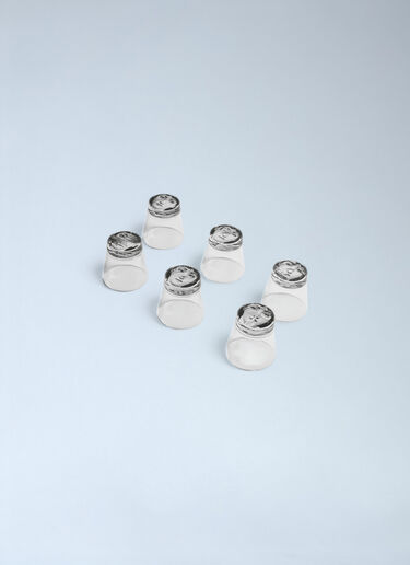 Fornasetti Set of Six Tema e Variazioni Glasses Clear wps0691873
