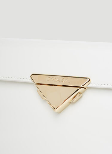 Prada Pattina Shoulder Bag White pra0254057