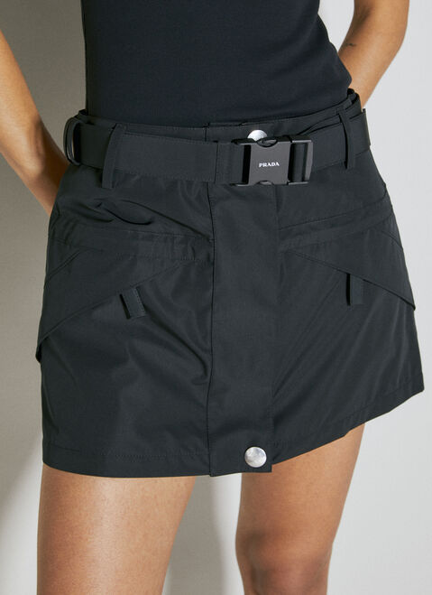 Saint Laurent Utility Mini Skirt Black sla0254008