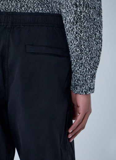 Stone Island Logo Patch Pants Black sto0164055