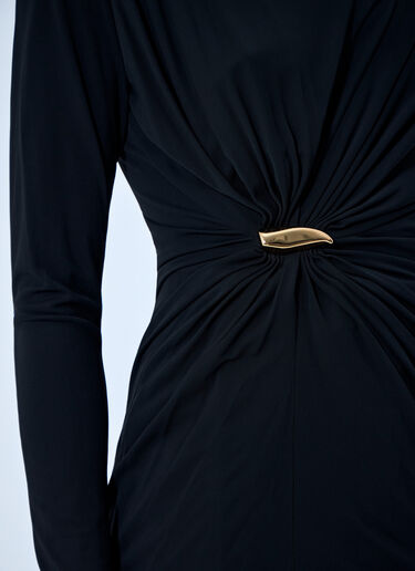 LN-CC® - Bottega Veneta: Twist Detail Long Sleeve Top - Black Bottega Veneta Twist Detail Long Sleeve Top Black bov0264061