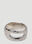 Octi Thin Cracked Ice Globe Ring Silver oct0351001