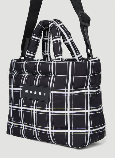 Marni 徽标贴饰托特包 黑色 mni0254010