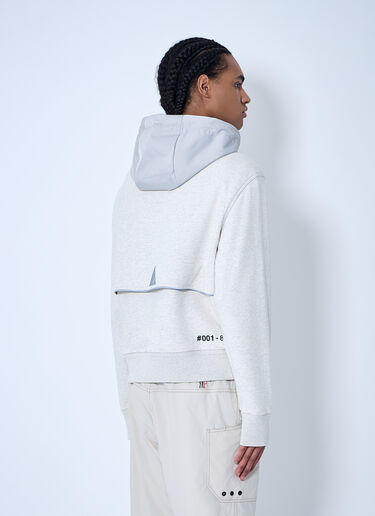Moncler Grenoble パッド入りウール製フード付きジップアップジャケット  ホワイト mog0159007