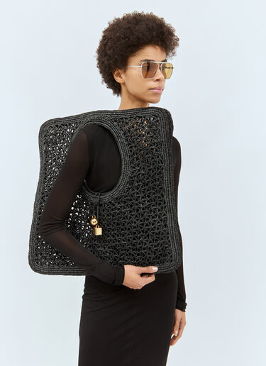 Le Carré Spiaggia Handbag Jacquemus Le Carré Spiaggia Handbag Black jac0258041