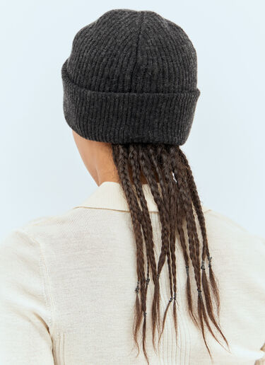 Rib Beanie Hat Ganni Rib Beanie Hat Black gan0258059