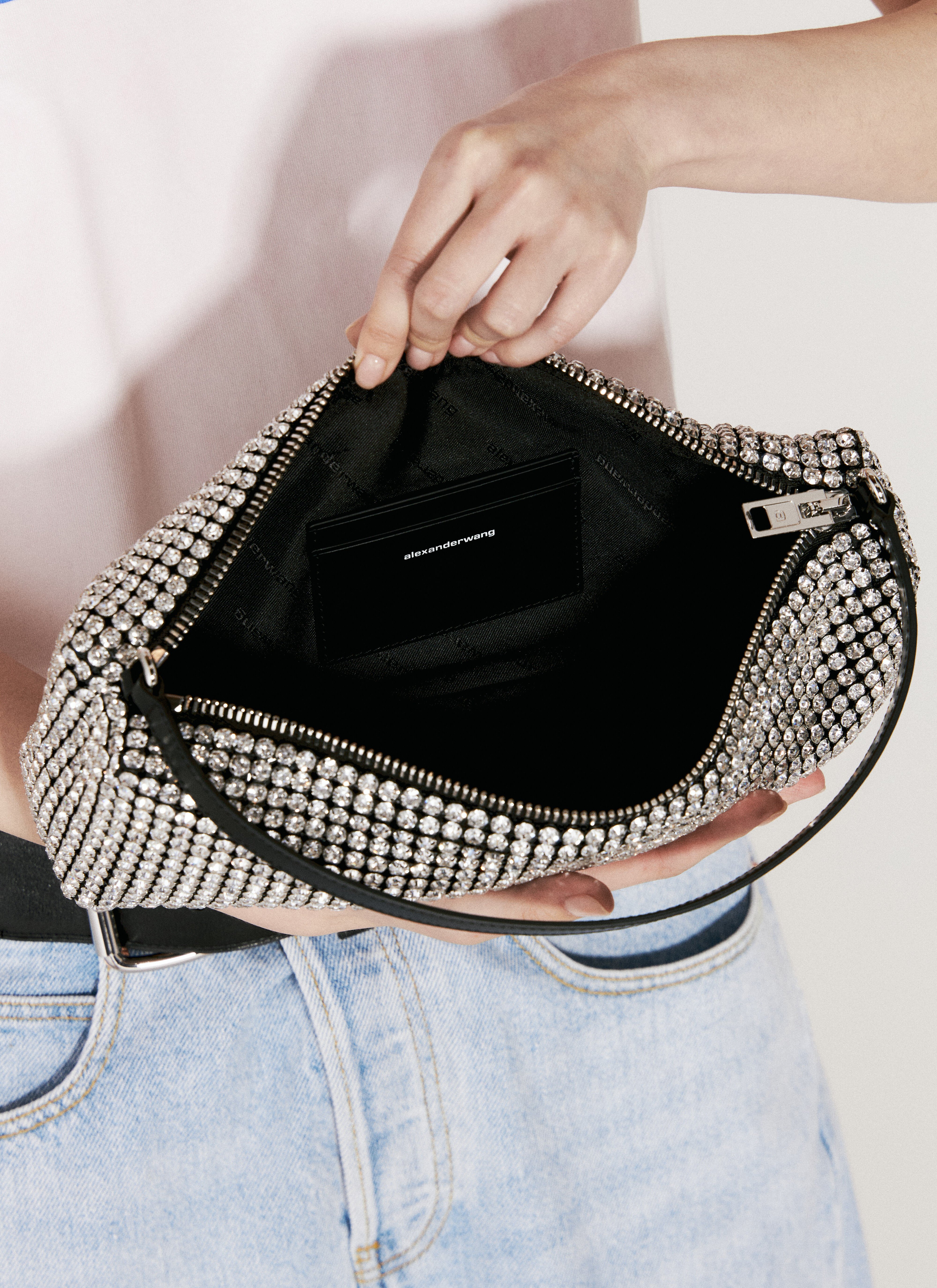 Alexander wang silver bag sale