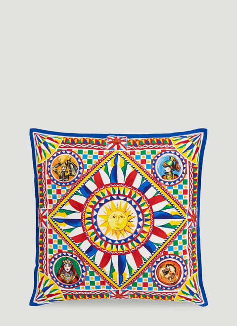 Dolce & Gabbana Casa Canvas Cushion small Multicoloured wps0690034