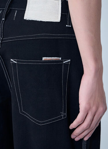 Story mfg. Poetry Canvas Wonky-Wear Pants Black str0163006