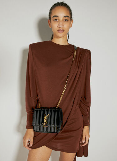 Saint Laurent Vicky Small Shoulder Bag Black sla0253120