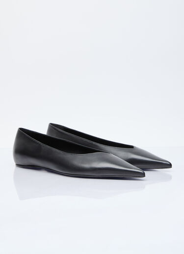 TOTEME The Asymmetric Ballerinas Black tot0255045